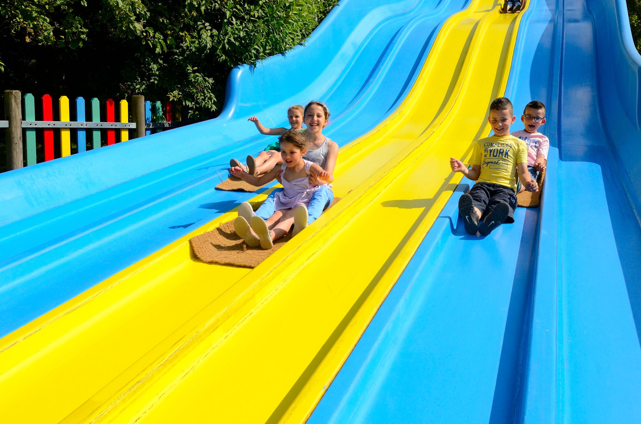 Toboggan de course 5 enfants